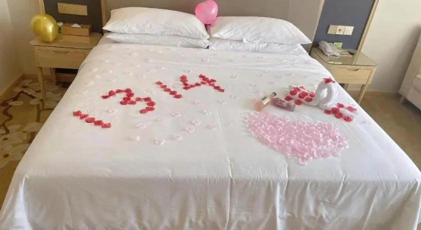 Bed in Vienna Hotel Nanchang West Station Guobo Metro Station