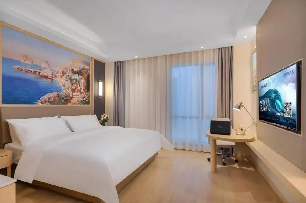 Bed in Vienna Hotel Nanchang West Station Guobo Metro Station