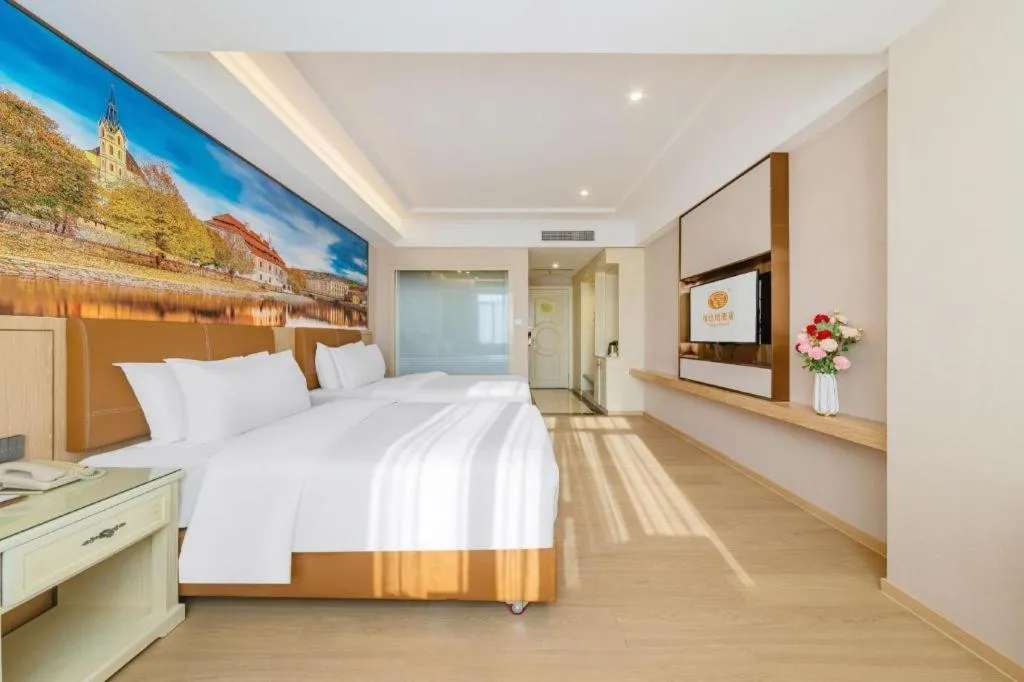 Bed in Vienna Hotel Guangdong Shantou South Bus Station