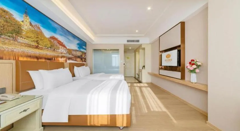Bed in Vienna Hotel Guangdong Shantou South Bus Station