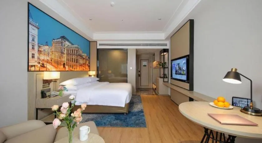 Bed in Vienna Hotel Shaanxi Xiianyang Yangling South Station