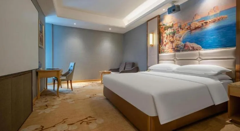 Bed in Vienna Hotel Wuhan Guobo Jiangang Metro Station