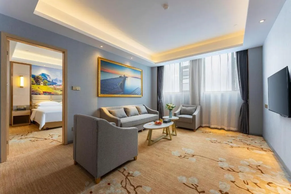 Bed in Vienna Hotel Wuhan Guobo Jiangang Metro Station