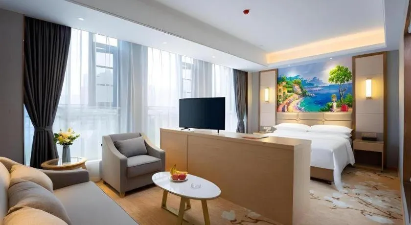 Bed in Vienna Hotel Wuhan Guobo Jiangang Metro Station