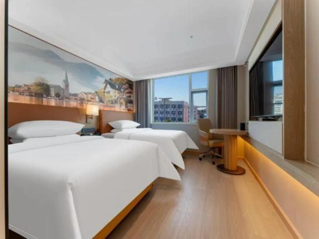 Bed in Vienna Hotel Hubei Jinzhou Changjiang University