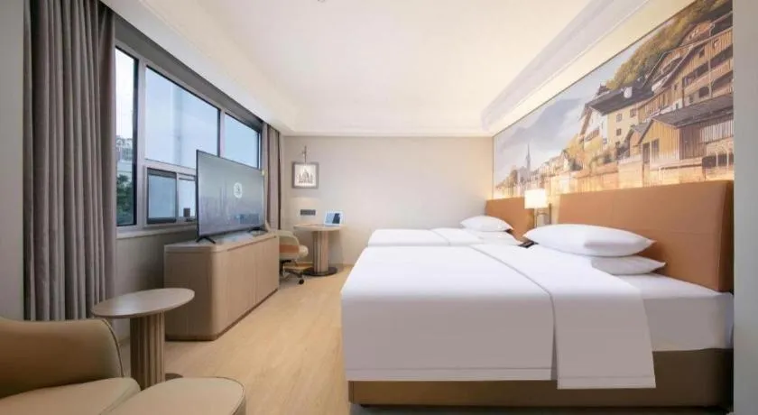 Bed in Vienna Hotel Hubei Jinzhou Changjiang University