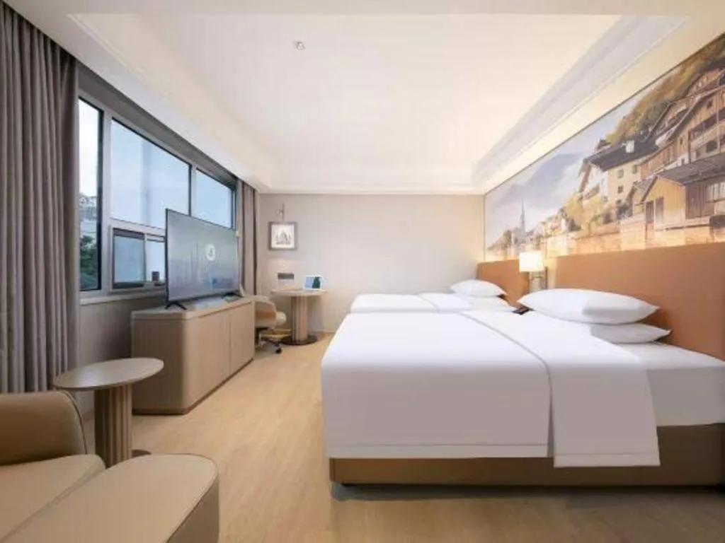 Bed in Vienna Hotel Hubei Jinzhou Changjiang University