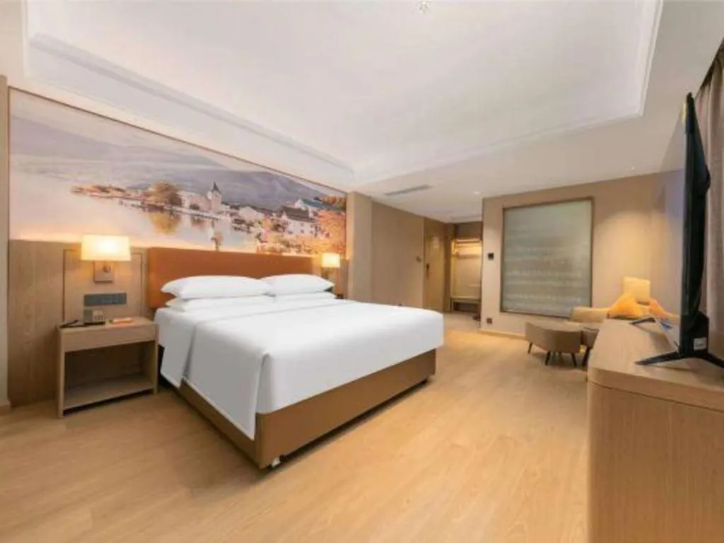 Bed in Vienna Hotel Hubei Jinzhou Changjiang University