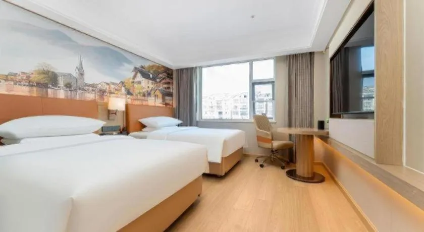 Bed in Vienna Hotel Hubei Jinzhou Changjiang University