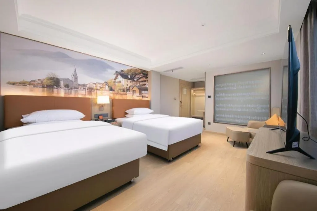 Bed in Vienna Hotel Hubei Jinzhou Changjiang University