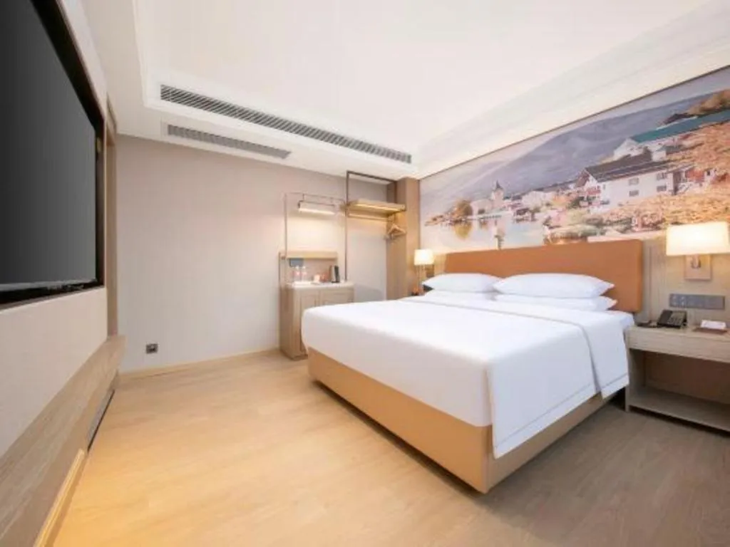 Bed in Vienna Hotel Hubei Jinzhou Changjiang University