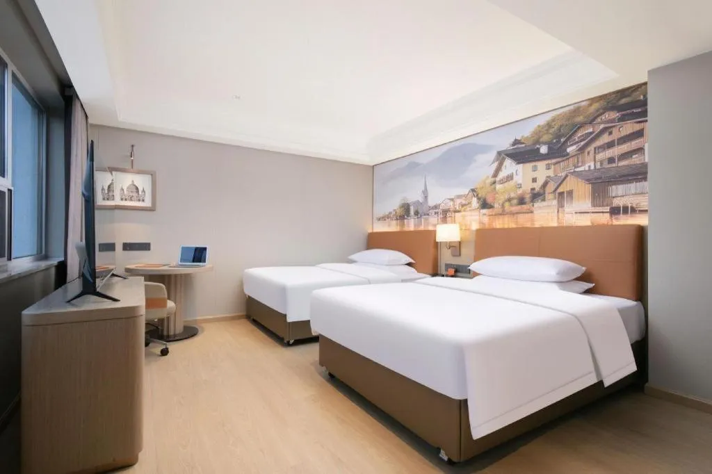 Bed in Vienna Hotel Hubei Jinzhou Changjiang University