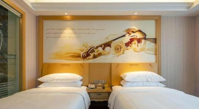 Bed in Vienna Hotel Anhui Jixi High-Speed Railway Station
