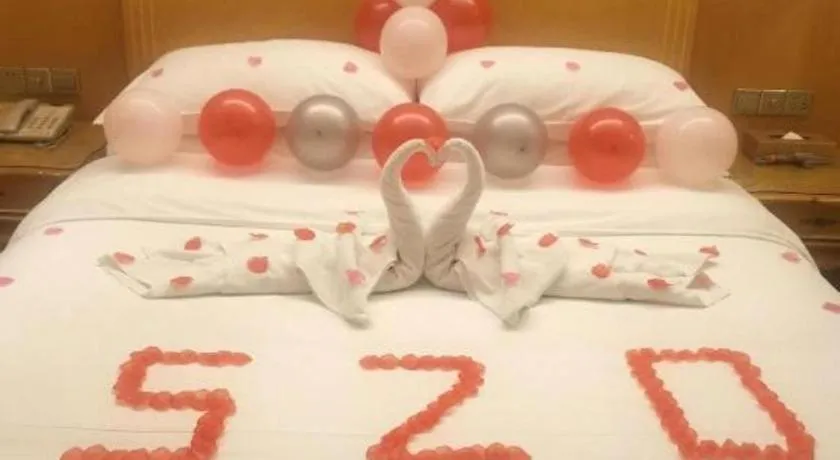 Bed in Vienna Hotel Anhui Jixi High-Speed Railway Station