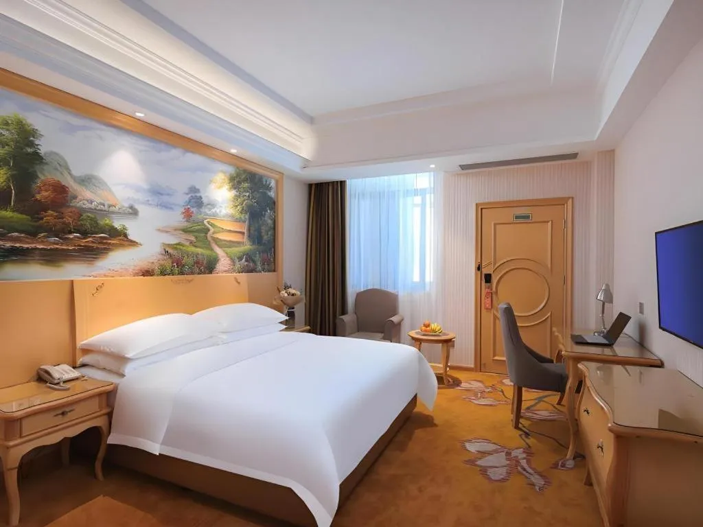 Bed in Vienna Hotel Anhui Jixi High-Speed Railway Station
