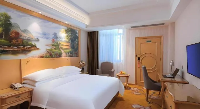 Bed in Vienna Hotel Anhui Jixi High-Speed Railway Station