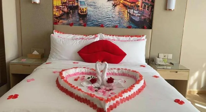 Bed in Vienna Hotel Chongqing Fengdu