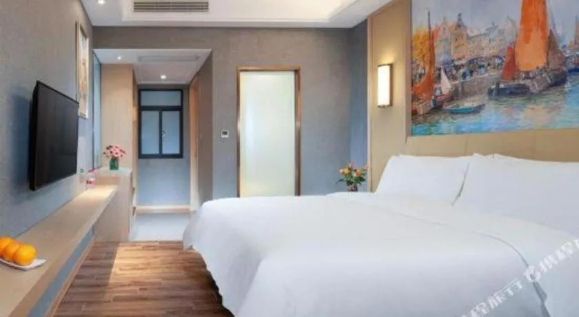 Bed in Vienna Hotel Jiangxi Ji'an Yanjingfu