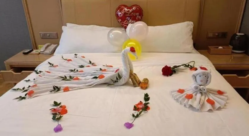 Bed in Vienna Hotel Jiangxi Ji'an Yanjingfu