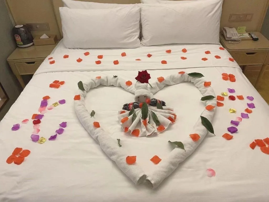 Bed in Vienna Hotel Jiangxi Ji'an Yanjingfu