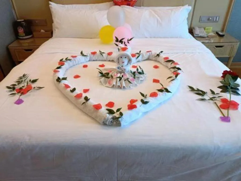 Bed in Vienna Hotel Jiangxi Ji'an Yanjingfu