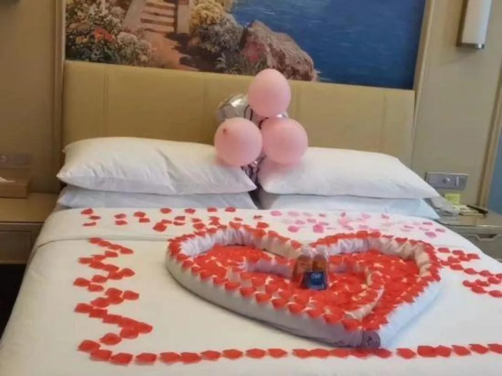 Bed in Vienna Hotel Jiangxi Ji'an Yanjingfu