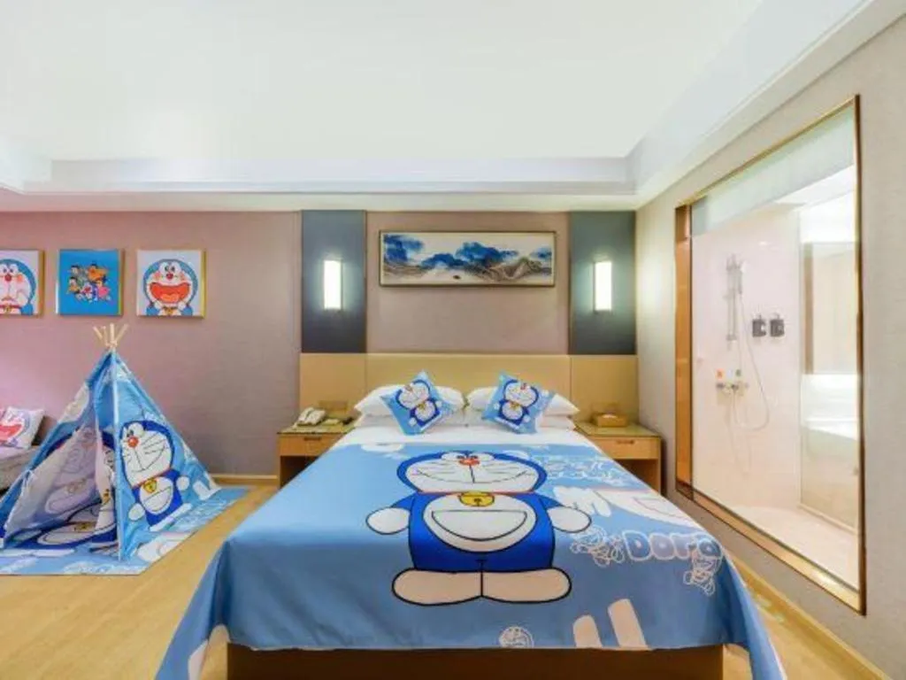 Bed in Vienna Hotel Guangdong Zhongshan Xiaolan High-Speed Railway Station