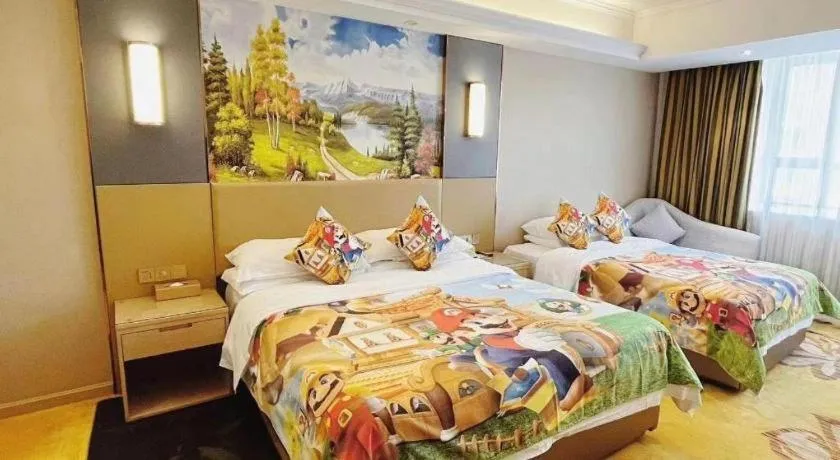 Bed in Vienna Hotel Xuzhou Junsheng Plaza Benteng Avenue Metro Station