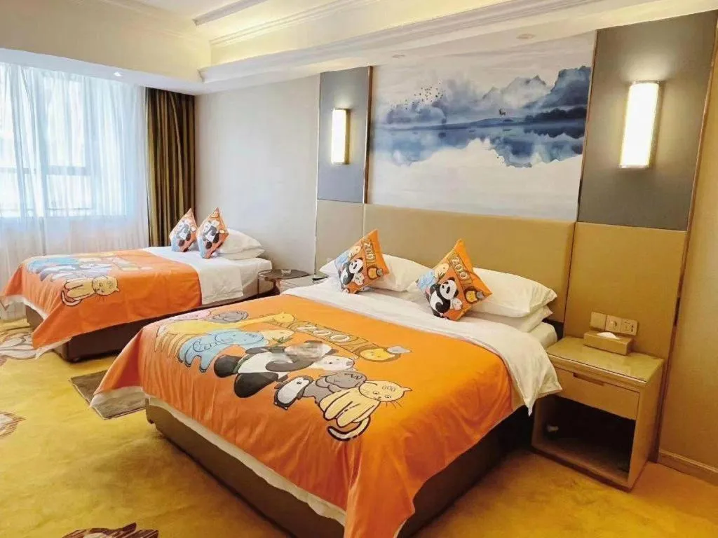 Bed in Vienna Hotel Xuzhou Junsheng Plaza Benteng Avenue Metro Station