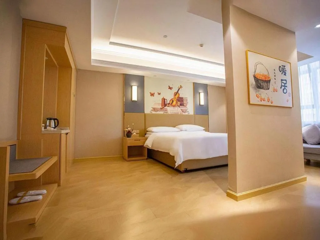 Bed in Vienna Hotel Xuzhou Junsheng Plaza Benteng Avenue Metro Station