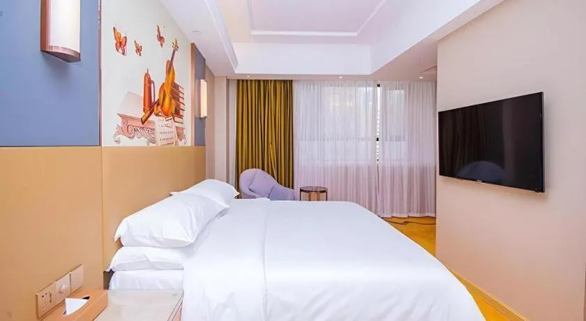 Bed in Vienna Hotel Xuzhou Junsheng Plaza Benteng Avenue Metro Station