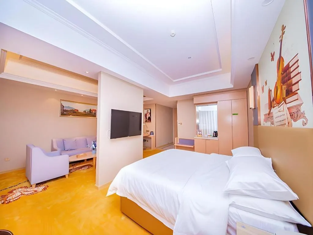 Bed in Vienna Hotel Xuzhou Junsheng Plaza Benteng Avenue Metro Station