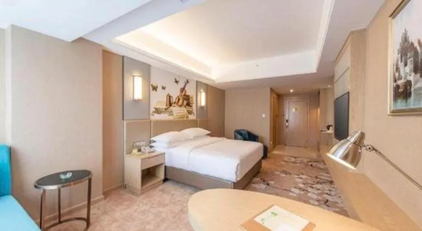 Bed in Vienna Hotel Fuzhou Changle Shouzhan Hangcheng Metro Station