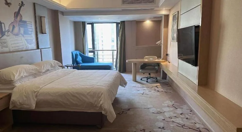 Bed in Vienna Hotel Fuzhou Changle Shouzhan Hangcheng Metro Station