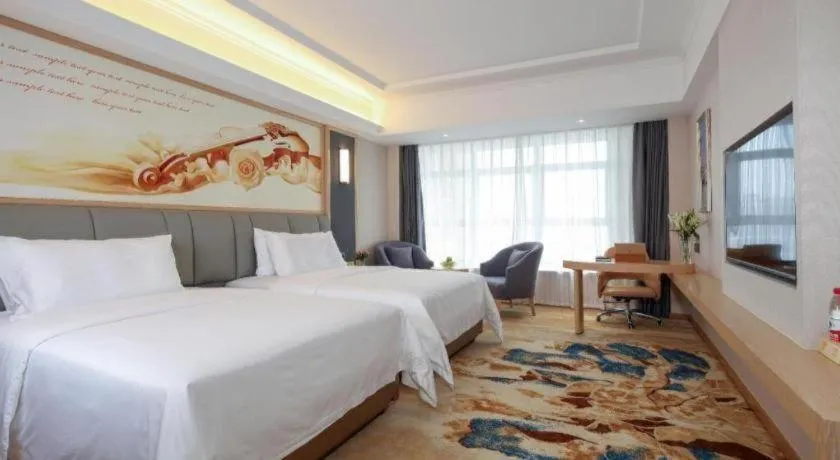 Bed in Vienna Hotel Chengdu University of Pertroleum Metro Station