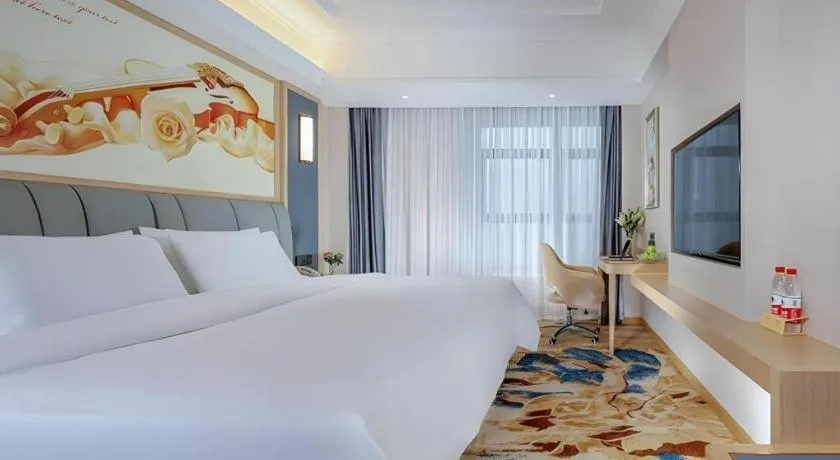 Bed in Vienna Hotel Chengdu University of Pertroleum Metro Station