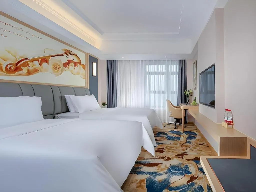 Bed in Vienna Hotel Chengdu University of Pertroleum Metro Station