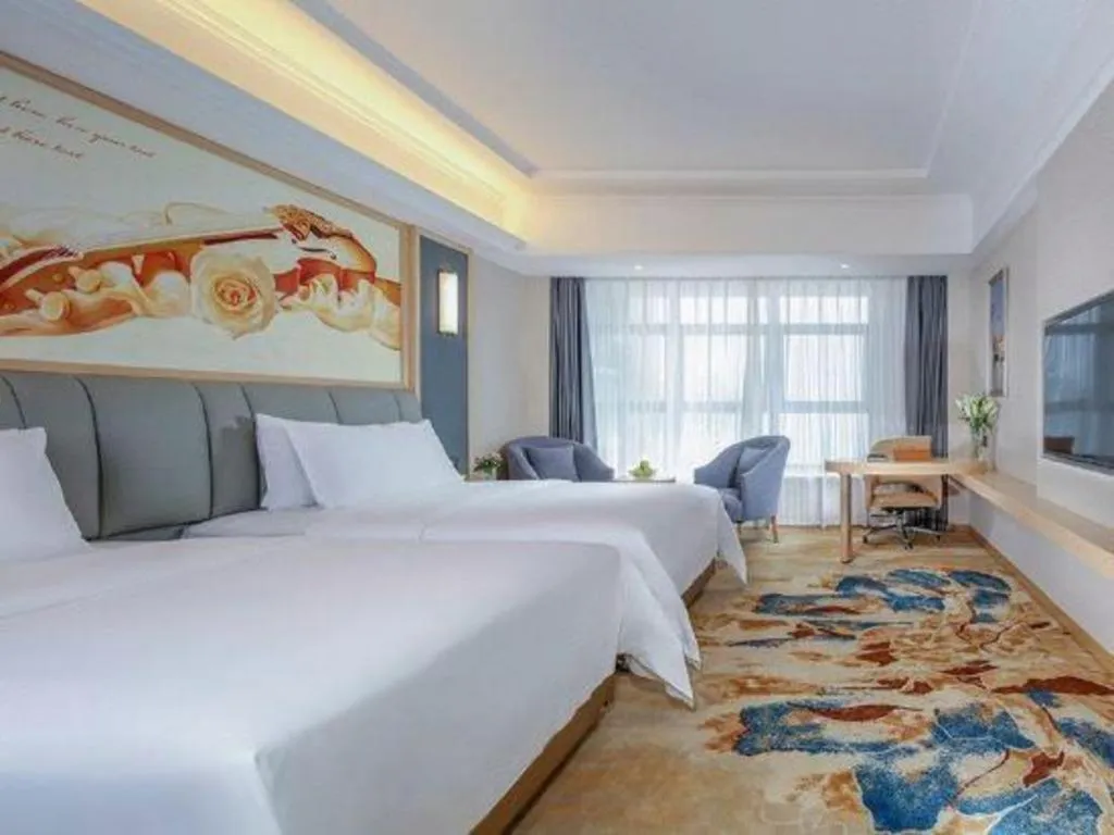 Bed in Vienna Hotel Chengdu University of Pertroleum Metro Station