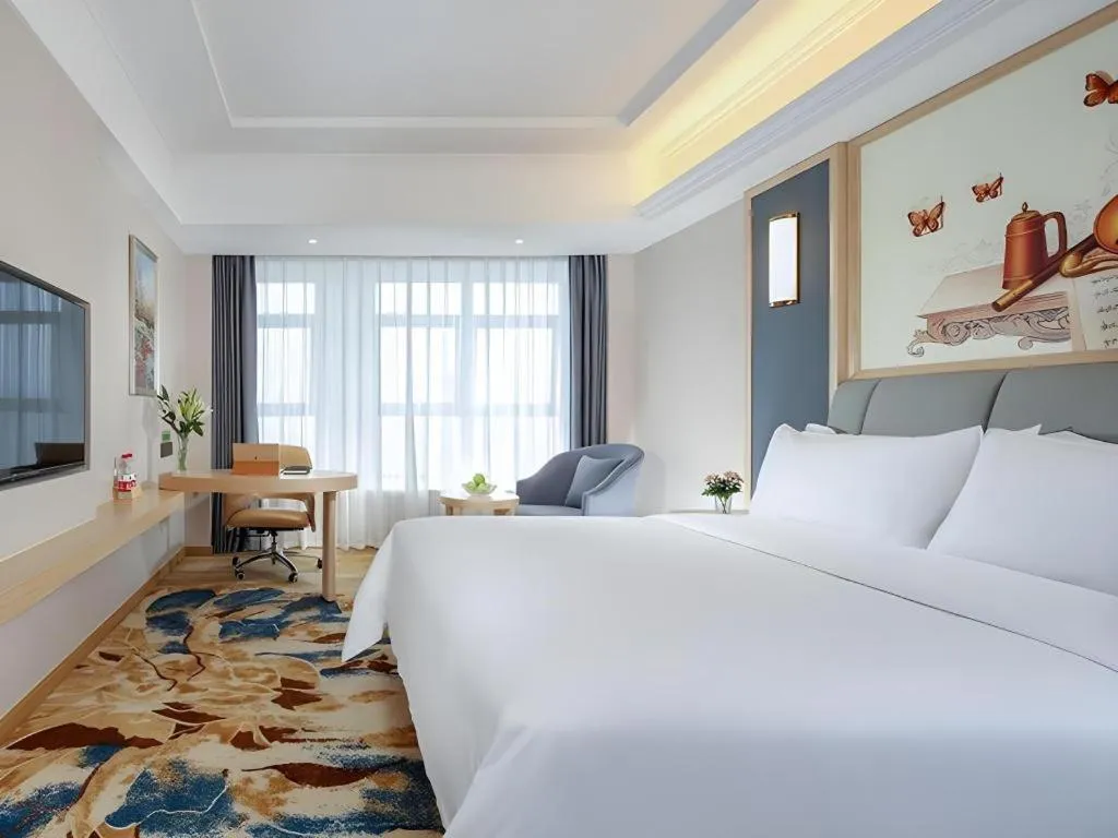 Bed in Vienna Hotel Chengdu University of Pertroleum Metro Station