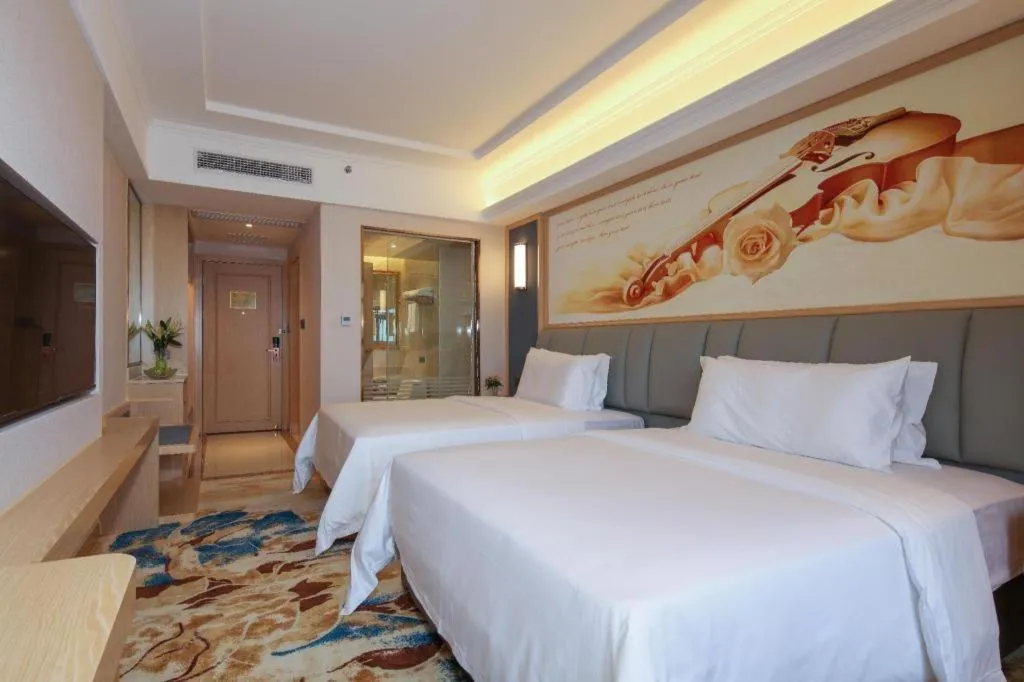 Bed in Vienna Hotel Chengdu University of Pertroleum Metro Station