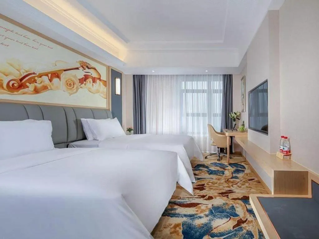 Bed in Vienna Hotel Chengdu University of Pertroleum Metro Station