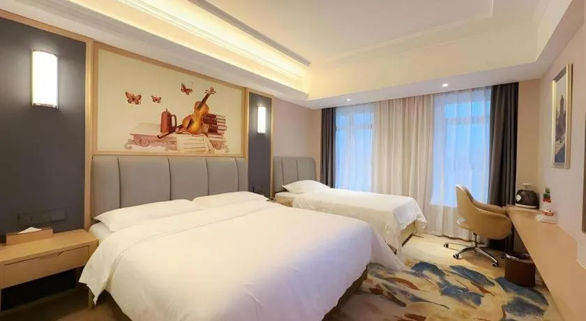 Bed in Vienna Hotel Chengdu University of Pertroleum Metro Station