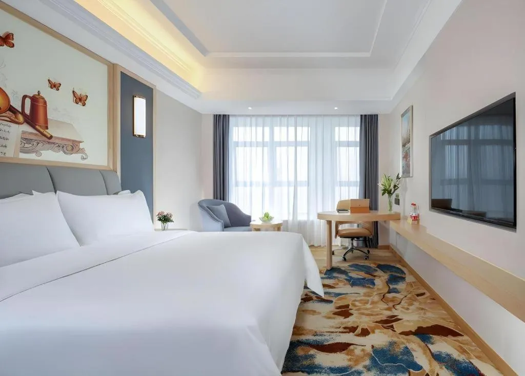 Bed in Vienna Hotel Chengdu University of Pertroleum Metro Station