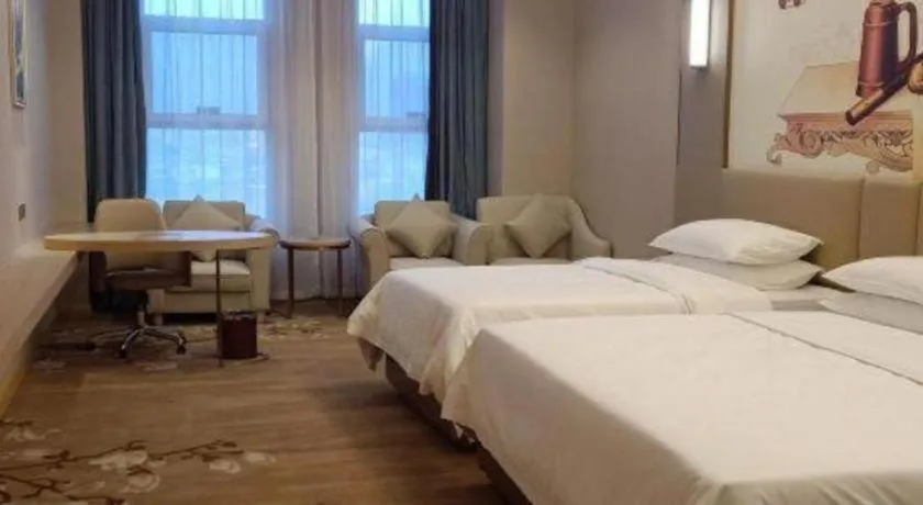 Bed in Vienna Hotel Jinan Railway Station