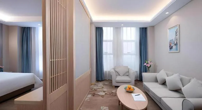 Bed in Vienna Hotel Jinan Railway Station