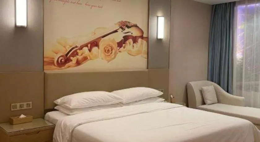 Bed in Vienna Hotel Jinan Railway Station