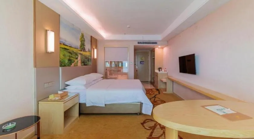 Bed in Vienna Hotel Guangdong Huizhou High-Speed North Railway Station Xiaojinkou
