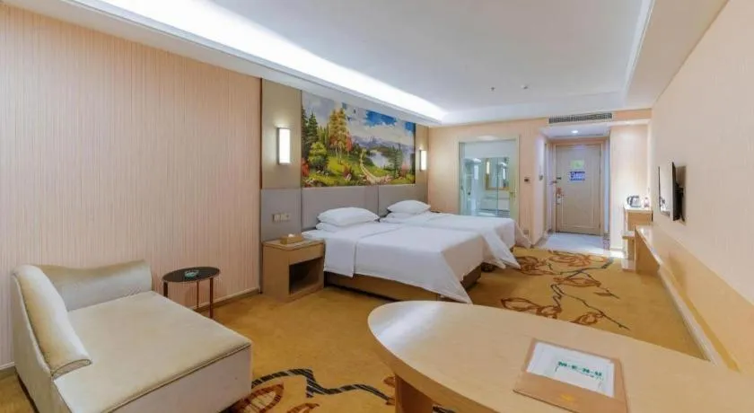 Bed in Vienna Hotel Guangdong Huizhou High-Speed North Railway Station Xiaojinkou