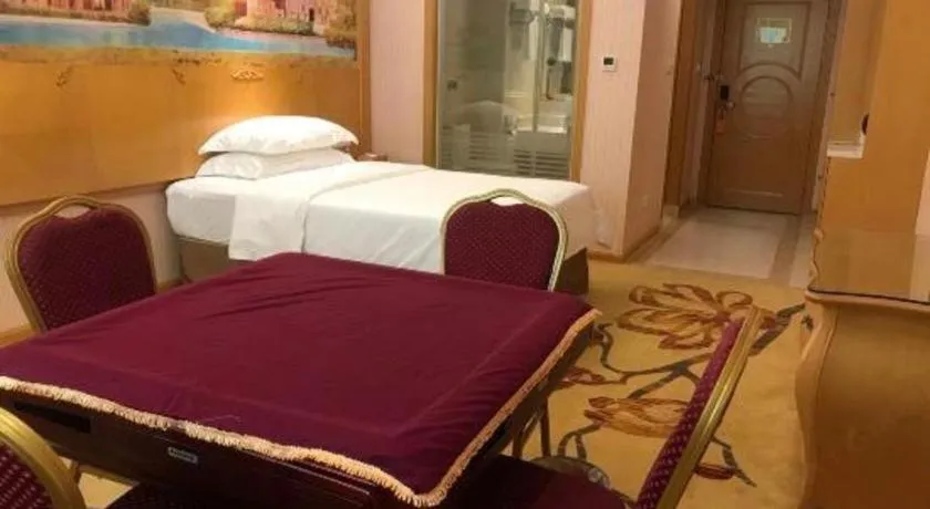 Bed in Vienna Hotel Guangzhou Huadu Sunac Cultural Tourism City Shiling