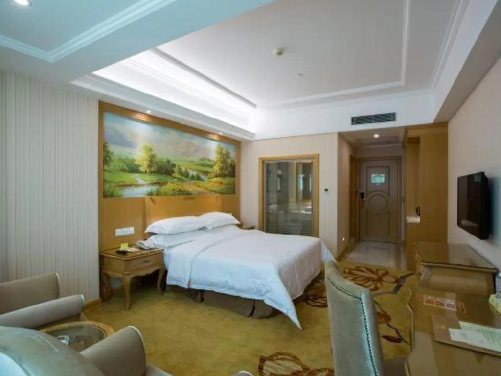 Bed in Vienna Hotel Guangzhou Huadu Sunac Cultural Tourism City Shiling